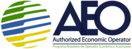 Logo da certificação OEA - Operador Econômico Autorizado